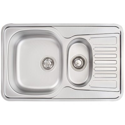 Zlewozmywak stalowy 1,5-komorowy stal dekor Deante Ekotek ZEE 3513